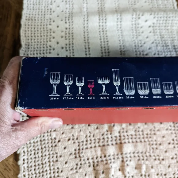 Vintage Cristal D'arques Longchamp 6cl Cordial Glasses - Picture 4 of 5